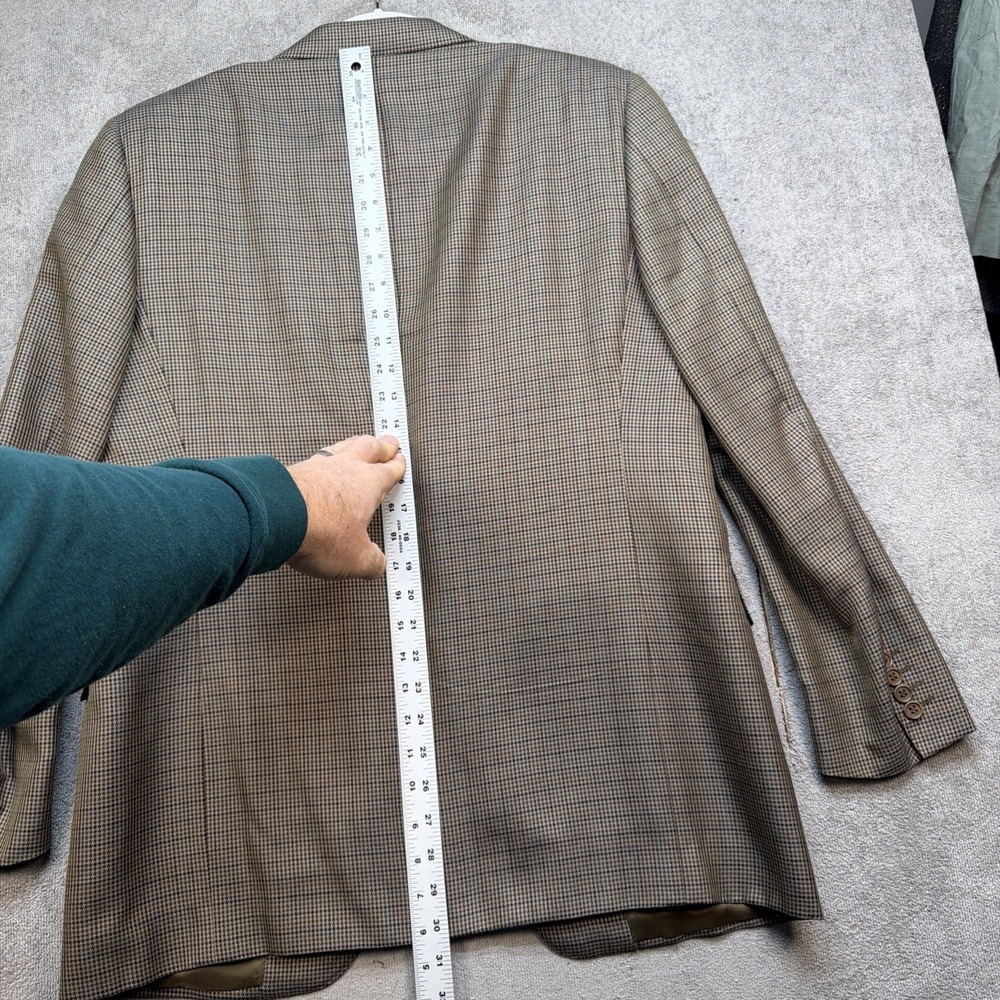 Canali Blazer 40R Silk Wool Brown Sport Coat Made in Italy - Picture 8 of 11
